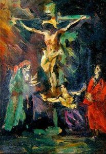 Crucifixon by Eugenio Lucas Velazquez