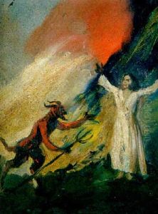 El Diablo Y El Alma by Eugenio Lucas Velazquez