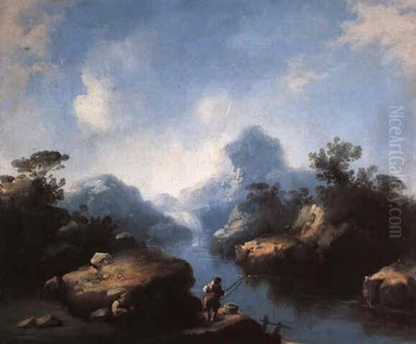 Paisaje Con Pescador - view 1