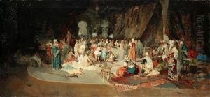 Harem Scene by Eugenio Lucas Villamil