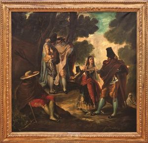 El Paseo De Andalucia" O "la Maja Y Los Embozados by Eugenio Lucas Villamil