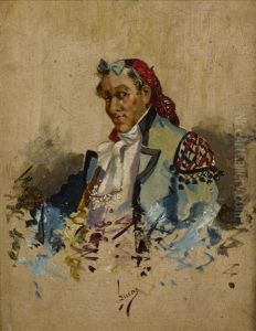 A Portrait Of A Bullfighter; Also A Companion Portrait (a Pair)