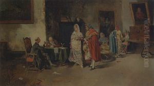 At The Notary's by Eugenio Lucas Villamil