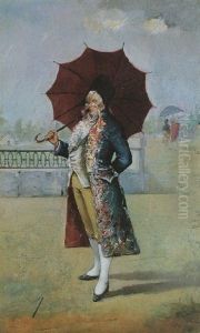 Caballero Bajo La Lluvia
