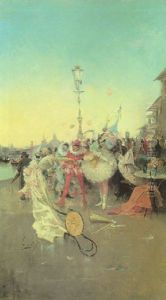 Carnaval En Venecia by Eugenio Lucas Villamil