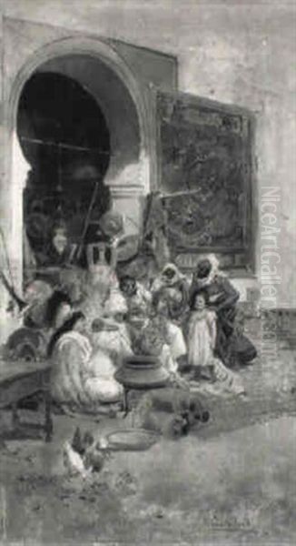 Arabs By A Bazaar - view 1