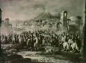 Battle Scene by Eugenio Lucas Villamil