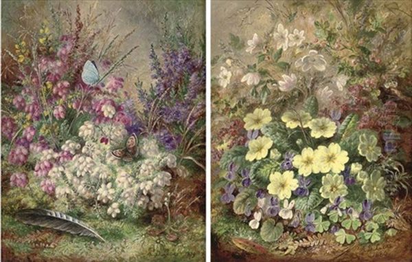 Heather (+ Primroses,1880; Pair) - view 1