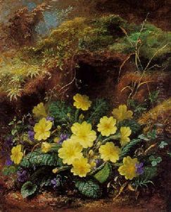 Primroses And Violets by Albert Durer Lucas