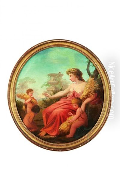 Allegorie De L'automne Et Allegorie De L'ete (pair) - view 1