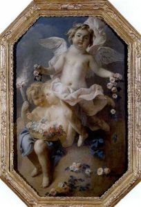 Alegoria De La Poesia (+ Alegoria De La Primavera; Pair) by Auger Lucas