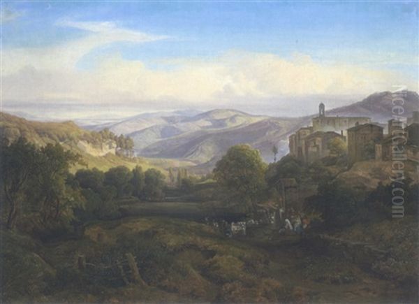 Abendandacht Bei Olevano - view 1