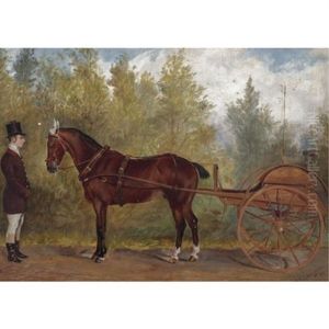 Horse, Carriage And Master