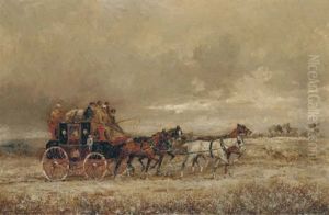 The London To Oxford Mail Coach On A Winter Day The London To Oxford Mail Coach On A Winter Day