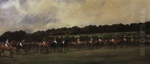Getting Into Line For Persimmon's Derby by Henry Frederick Lucas-Lucas