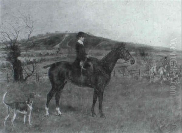 Mrs R Burn. "the Doctor" And "sparklet" Near Ranksborough Gorse - view 1