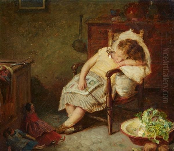 Interior With A Sleeping Child - view 1