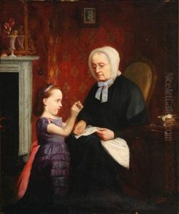 The Sewing Lesson by John Seymour Lucas