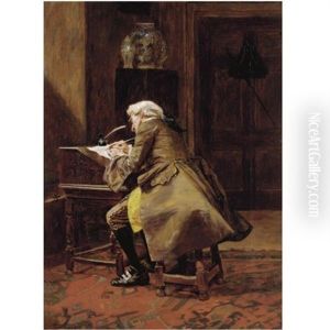 An Urgent Letter by John Seymour Lucas