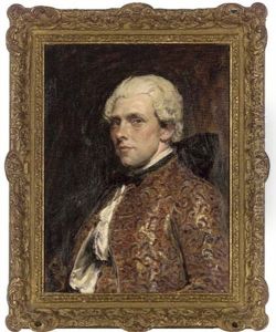 Portrait Of C. May Esq. In An Embroidered Waistcoat And Jacket