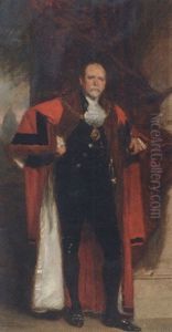 Portrait Of Mr. Alderman Wearing Dress Of The Ex-sheriff Roll Portrait Of Mr. Alderman Wearing Dress Of The Ex-sheriff Roll