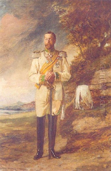 His Royal Highness George Prince Of Wales In Prussian Military Uniform - view 1