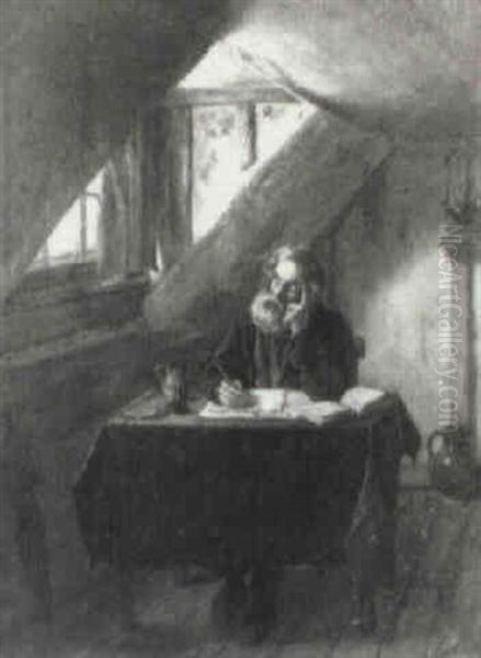 Gentleman Working In An Interior - view 1