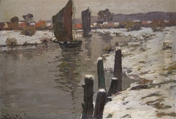 Winter At The River - view 1