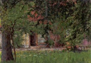 Sommerlicher Bauerngarten by Wilhelm (Willy) Lucas