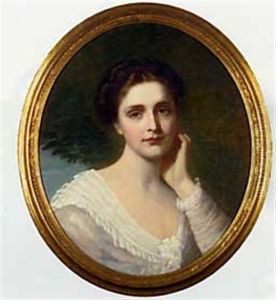 Portrait Of A Lady In A White Dress Portrait Of A Lady In A White Dress