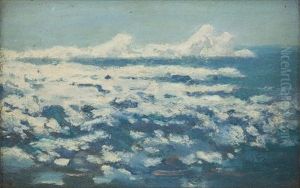 R.m.s. Titanic: Oil Painting Of Iceberg By Rescue Ship Passenger