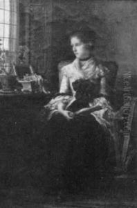 Woman Sitting By The Window by Percival de Luce
