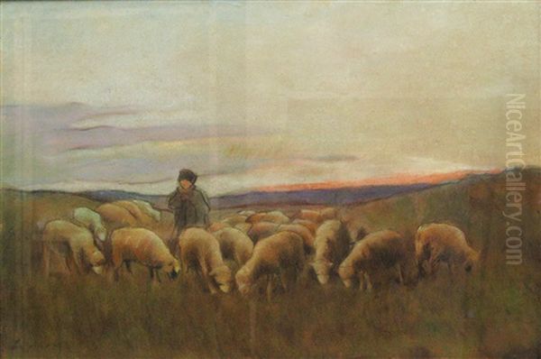 Shepard And Sheep - view 1