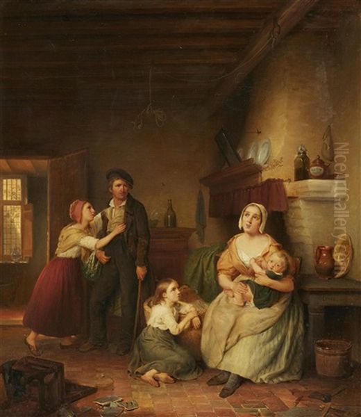 Interior Scene With A Family - view 1