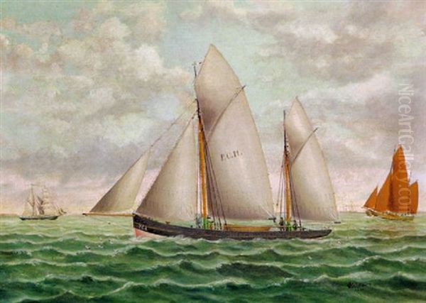 Segler Auf Der Elbe - view 1