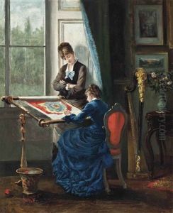 The Embroidery Lesson by Albert Ludovici Jr.