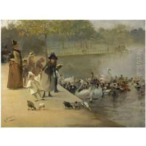 Feeding The Birds, Hyde Park Feeding The Birds, Hyde Park