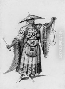 Four Costume Designs: A Chinese Priest; A Dutch Man; An Englishgentleman; And An Egyptian