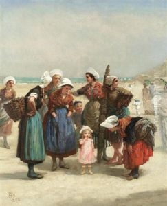 Breton Fisher Folk by Albert Ludovici Sr.