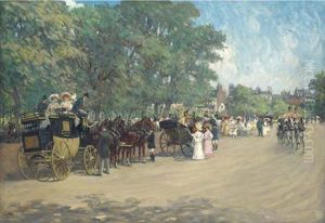 The-four-in-hand, Hyde Park by Albert Ludovici Sr.