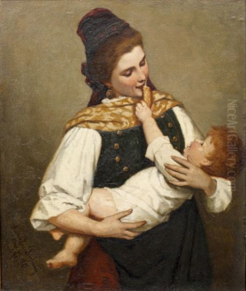 A Crust Of Bread (portrait Of A Mother And Child) - view 1