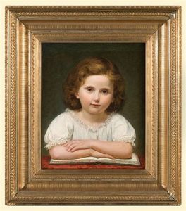 Girl With A Book by Auguste Ludwig