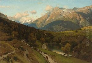 Prachtvolles Alpenpanorama by Carl Julius E. Ludwig