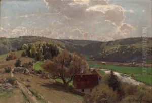 Fruhlingslandschaft by Carl Julius E. Ludwig