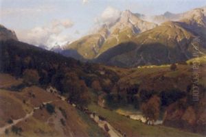 A Swiss Mountain Landscape A Swiss Mountain Landscape
