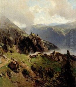 Hochgebirgslandschaft by Carl Julius E. Ludwig