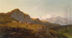 Sonnenuntergang Im Watzmanngebiet