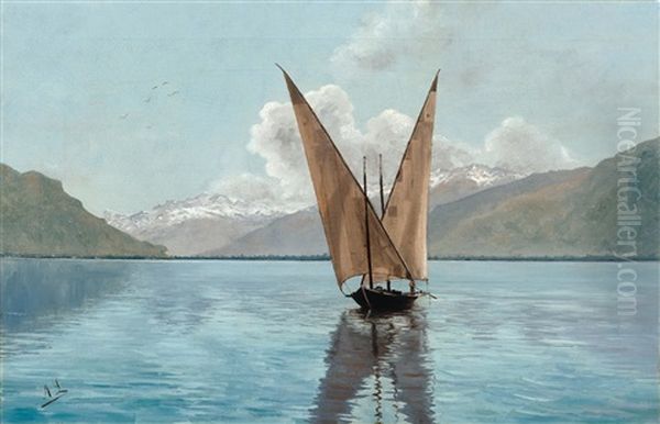 Voilier Sur Le Lac Leman - view 1