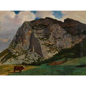 Berglandschaft by Albert Lugardon