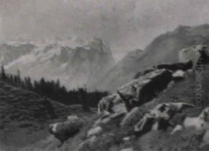 Engstlenalp Im Berner Oberland by Albert Lugardon